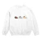 薺(nazuna)@デグーのチシャのアグーチ＆ブルー＆サンド デグー Crew Neck Sweatshirt