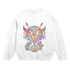 E.O.F Factoryの<EYES OF THE FIRE> - Buffalo Crew Neck Sweatshirt