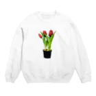 HANDSOMEのチューリップ_キュートな暮らし Crew Neck Sweatshirt