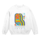 サタケシュンスケ｜イラストレーターのアマビエ Crew Neck Sweatshirt