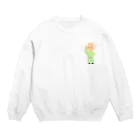 糖凛の作業着おじいちゃん Crew Neck Sweatshirt