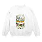 蝸牛のwinter memory in the bottle Crew Neck Sweatshirt