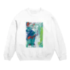 あすかの抽象的版画 Crew Neck Sweatshirt