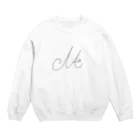 ミュンゼルアンジュのMAイニシャル Crew Neck Sweatshirt