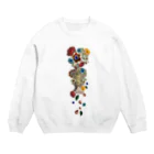 HANDSOMEの宝石の花 Crew Neck Sweatshirt