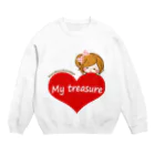 ルルーのおみせのMy treasure　わたしの宝物 Crew Neck Sweatshirt