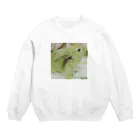 usagiの愛兎ゆんたちゃん０歳です。写真補正済 Crew Neck Sweatshirt