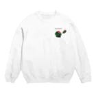 Red berry treeのスイカ　割れちゃった！ Crew Neck Sweatshirt