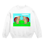 madara432のどうみても天道虫の兄弟 Crew Neck Sweatshirt