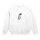 itaruの「借りたもんは必ず返せ」by 言霊屋いたる Crew Neck Sweatshirt