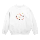 鮭大根の鮭大根とおはぎ Crew Neck Sweatshirt