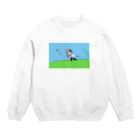 斎藤充博のちょうちょをつかまえる Crew Neck Sweatshirt