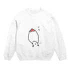 toripippi00の粗相した文鳥 Crew Neck Sweatshirt