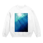 ドリルあたまの海の底より迫るもの。 Crew Neck Sweatshirt