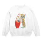 Rock catのサーファーCAT GIRL Crew Neck Sweatshirt