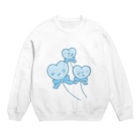 かわいいもののおみせ　いそぎんちゃくのハートの風船 Crew Neck Sweatshirt