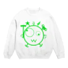 Kpyhnのキェキェ(green) Crew Neck Sweatshirt