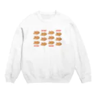 うさぎちゃんアイランドのタイヤキいっぱい Crew Neck Sweatshirt