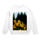 hiroki-naraの菊芋と樹木　DATA_P_139 tree Crew Neck Sweatshirt