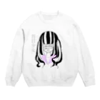 うさぎと注射器の盲目少女 Crew Neck Sweatshirt