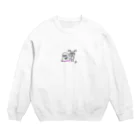 ﾑｰﾋﾞｰｽﾀｰのおばけとおんなのコ Crew Neck Sweatshirt