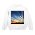 GOHANNDESUYOの夕焼け小焼け Crew Neck Sweatshirt