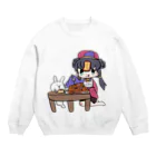 しま村のぺろり Crew Neck Sweatshirt