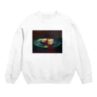 ハピバのどこにもいけないケーキ Crew Neck Sweatshirt