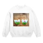 atelier viola-violaのお花畑のトリさん Crew Neck Sweatshirt