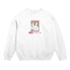 大衆おんなのこClubの大衆おんなのこClub レッド Crew Neck Sweatshirt