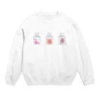 そらまめの花の香水瓶 Crew Neck Sweatshirt