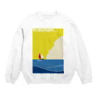 OMIKUJIの昼の海 Crew Neck Sweatshirt