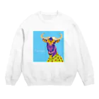 KANKAN ILLUSTRATION FACTORY goods shopのI am a gnu. (SORA) Crew Neck Sweatshirt