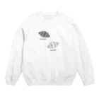 みっこのクロワッサン、シロワッサンver.1.1 Crew Neck Sweatshirt