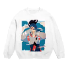 ダイスケリチャードの茹で鷄とブロッコリー Crew Neck Sweatshirt