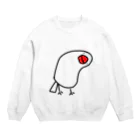 たちゅごろショップの首かしげ文鳥 Crew Neck Sweatshirt