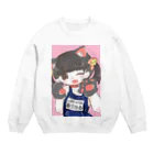 夢乃ぴあの夢空めるちゃん Crew Neck Sweatshirt