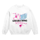 SAKURA WING LLC.のSAKURA WINGnewロゴ Crew Neck Sweatshirt