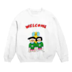 Claraのおみせのウェルカム一家 Crew Neck Sweatshirt