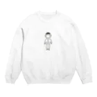 あおむしのマスクで前が見えない太郎 Crew Neck Sweatshirt