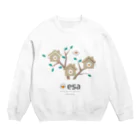 (\( ⁰⊖⁰)/) esaのesa(\( ⁰⊖⁰)/) ｼｬﾀｸ Crew Neck Sweatshirt