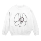 doctor-chikoのキュートなぞうき☆ Crew Neck Sweatshirt