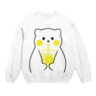 tafu tafuのレモネードしろさん Crew Neck Sweatshirt