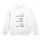 PokuStarのネコのおやつの時間 Crew Neck Sweatshirt