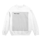 chi-bitのプリントエリアチェック Crew Neck Sweatshirt