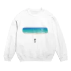 南ぬ楽園「ぱいぬらくえん」の海へ Crew Neck Sweatshirt