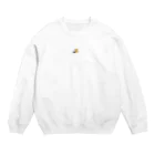 OHIRUNE SHITAIのさりげなく目玉焼きを焼いているひよこ Crew Neck Sweatshirt