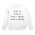 AURA_HYSTERICAのMaxwell's_Equations Crew Neck Sweatshirt