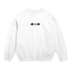 まき〜み　爬虫類飼いのダックス3姉妹 Crew Neck Sweatshirt