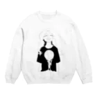 三角飴の融月 Crew Neck Sweatshirt